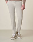 Slim-Fit Stretch Tencel Cotton Grey Trousers