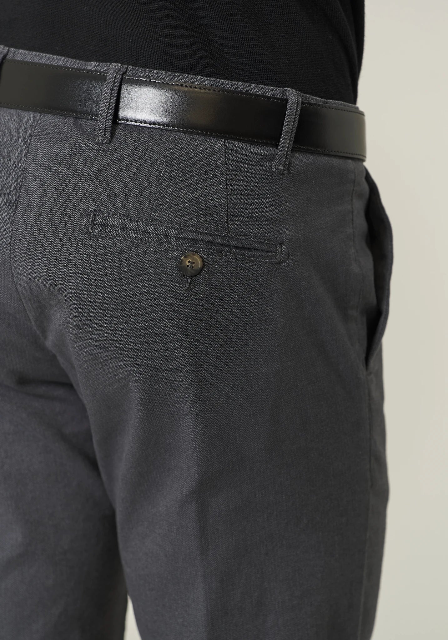 Pantalone grigio resca cotone stretch slim fit-Angelico