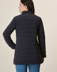 Reversible Mid-Length Blue Down Jacket