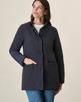 Reversible Mid-Length Blue Down Jacket