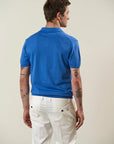 Air force derby polo shirt in tricotina cotton