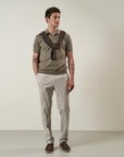 Mud derby polo shirt in tricotina cotton