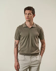 Mud derby polo shirt in tricotina cotton