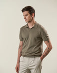 Mud derby polo shirt in tricotina cotton