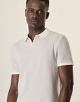 Beige Cotton Slub Derby Polo Shirt
