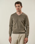 Mud cotton V-neck