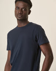Navy Blue B-Stretch Cotton T-Shirt