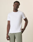 White B-Stretch Cotton T-Shirt