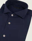 Custom Fit Performance Fabric Blue Shirt