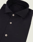 Black Shirt In Custom Fit Performance Fabric Shirt