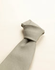 Plain light grey wool tie