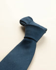 Plain royal blue wool tie