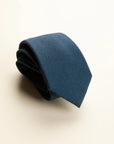 Plain royal blue wool tie