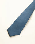 Plain royal blue wool tie