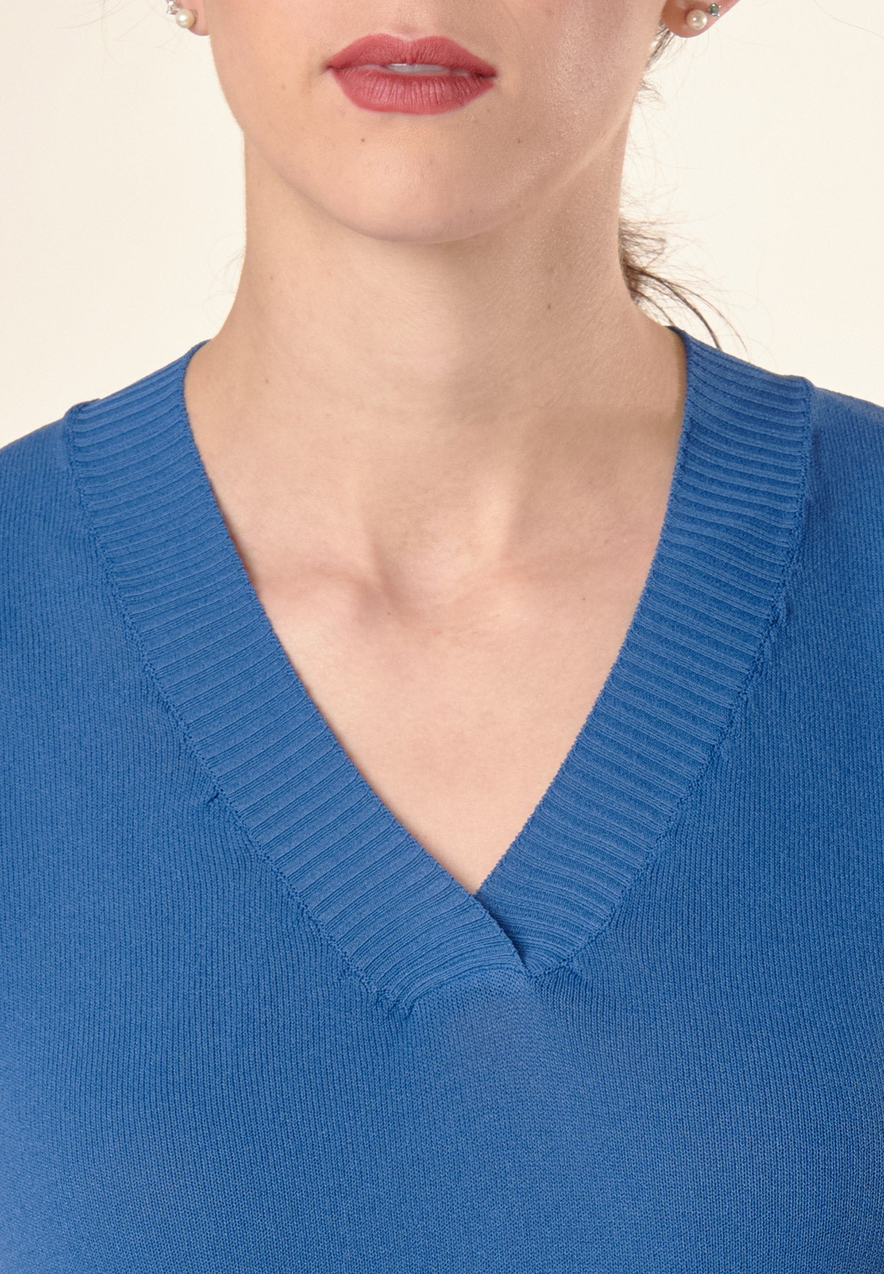 Gilet royal scollo V viscosa stretch-Angelico