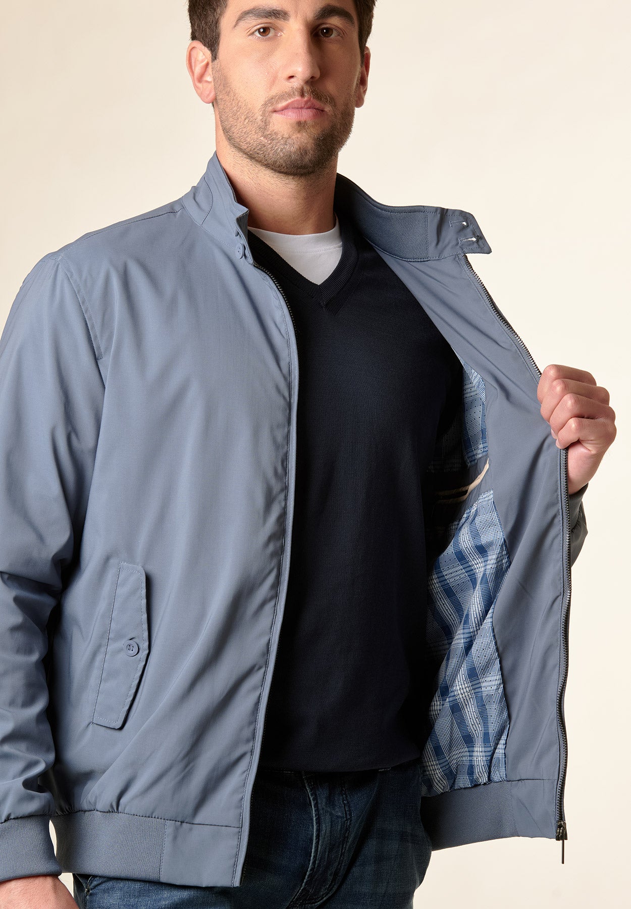 Giubbotto barracuda avio tessuto tecnico foderato-Angelico