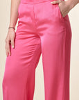 Pantalone palazzo rosa corallo viscosa-Angelico